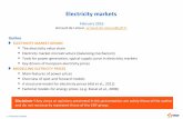 Electricity markets - CERMICS delmas/Enseig/levy-delatour- آ  Electricity markets February