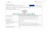 H2020-BBI-JTI-2016 - POLYBIOSKINpolybioskin.eu/polybioskin/files/2019/03/POLYBIOSKIN_D1... · 2019-03-12 · PU Deliverable 1.1 H2020-BBI-JTI-2016 BBI-2016-R07 – Biopolymers with