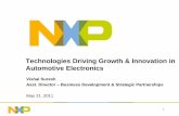 Technologies Driving Growth & Innovation in Automotive ... · Technologies Driving Growth & Innovation in ... consumer and computing applications. Drue Freeman 4 Our innovations are