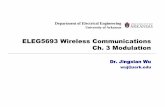 ELEG5693 Wireless Communications Ch. 3 Modulation · ELEG5693 Wireless Communications Ch. 3 Modulation Dr. Jingxian Wu wuj@uark.edu. 2 OUTLINE ... MODULATION: AMPLITUDE V.S. ANGLE