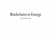 Blockchains in Energy€¦ · Smart Grid and Blockchain Expert European Technology & Innovation Platform Smart Networks for Energy Transition WG4 Member CEN-CENELEC Focus Group on