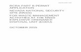 RCRA PART B PERMIT APPLICATION NEVADA NATIONAL …€¦ · RCRA Part B Permit Application, Nevada National Security Site (NNSS), for Waste Management Activities at the NNSS Explosive
