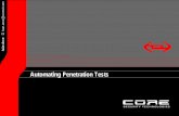 Automating Penetration Tests - Core Security · Automating Penetration Tests Problems in the current Penetration Test practice Information Analysis and Planning Phase: Not OK •