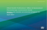 Physiotherapy Assessment Guide - Deliver and monitor an ...€¦  · Web viewPhysiotherapy Assessment Guide. Deliver and monitor an exercise program for mobility. April 2017 Physiotherapy