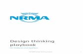 Design thinking playbook - NRMA future of transport challengenrmafuturetransport.com.au/wp-content/uploads/2017/... · The NRMA design thinking playbook was developed by NRMA Education.