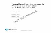 Qualitative Research Methods for the Social Sciences · 2016-07-05 · NiNth EditioN 330 Hudson Street, NY NY 10013 Qualitative Research Methods for the Social Sciences Howard Lune