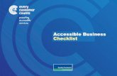 Accessible Business Checklist - Equality Commission for … · 2014-11-04 · Accessible Business Checklist Such misconceptions and attitudes can sometimes be the most significant