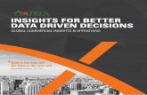 INSIGHTS FOR BETTER DATA DRIVEN DECISIONS · 2018-09-25 · ABOUT AXTRIA Founded in 2010, Axtria is a commercial insights and operations solution provider with global scale. We combine