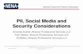 PII, Social Media and Security Considerations · September 2017 NENA’s 7 th Annual National Training Conference San Antonio, TX National Employment Network Association PII, Social