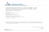 R43400 - Work Requirements, Time Limits, and Work Incentives … · 2016-11-28 · Work Requirements, Time Limits, Work Incentives: TANF, SNAP, Housing Assistance Congressional Research