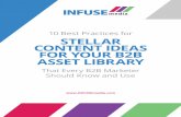 10 Best Practices for STELLAR CONTENT IDEAS FOR YOUR B2B … · 2017-11-28 · 10 Best Practices for Stellar Content Ideas for Your B2B Asset Library 2 9 Another way to stay on top