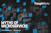 Myths of Microservices - WordPress.com · DEFINITION OF MICROSERVICES SOA Characteristics Componentization via Services Idea has been around for decades Replace and/or upgrade independently