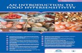 AN INTRODUCTION TO FOOD HYPERSENSITIVITY · 3/13/2018  · ood hypersensitivity is a term used to refer to food 1 F allergies and non-allergic reactions to food (generally known as