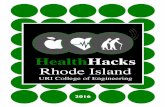2016 - WordPress.com · HealthHacks Rhode Island 2016 is a hackathon centered on encouraging innovation in health and wellness. We chose to focus on three distinct verticals: food/nutrition,