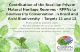 Contribution of the Brazilian Private Natural Heritage ......Natural Heritage Reserves - RPPNs to Biodiversity Conservation in Brazil and Aichi Biodiversity - Targets 11 and 12 Maria
