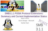 SMB3.1.1 POSIX Protocol Extensions: Summary and Current ... · Starting 14 months ago The “Buildbot” … reducing regressions. VERY exciting addition for CIT (thanks Ronnie, Aurelien