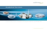 Analytical Services - Solvias · 2018-09-18 · Reference substances, inhaler testing, extractables & leachables, troubleshooting, elemental impurities Our Technology Base/Our Method