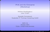 IPv6 and the Enterprise (Workshop) · Title: IPv6 and the Enterprise (Workshop) Author: Wilhelm Boeddinghausiubari GmbH Benedikt StockebrandStepladder IT Training+Consulting GmbH