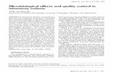 Microbiological effects and quality control in laboratory ... · ing laboratory animals has increased substan tially because of the increased awareness of an-imal producers and investigators