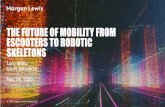THE FUTURE OF MOBILITY FROM ESCOOTERS TO ......2020/05/14  · THE FUTURE OF MOBILITY FROM ESCOOTERS TO ROBOTIC SKELETONS Lucy Wang Kevin Benedicto May 14, 2020 The Future of Mobility