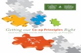 Getting our Co-op Principles - Co-operative Housing · 2017-03-17 · The co‑operative principles help co‑ops to put their values into practice. Your co‑op should be open and