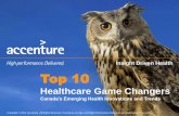 Insight Driven Health Top 10 - Longwoods.com 10 Canada Health... · What emerging trends and innovations are driving Canada’s healthcare transformation— from today and into tomorrow?