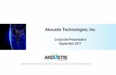 Akoustis Technologies, Inc. · Market for AKTS’ patented, single-crystal piezoelectric BAW RF filter technology 2016 2021 BAW RF filter markets expected to grow from approx. $2.9