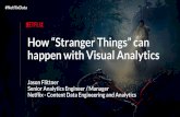 How “Stranger Things” can happen with Visual Analytics · How “Stranger Things” can happen with Visual Analytics Jason Flittner Senior Analytics Engineer / Manager Netflix