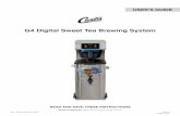 G4 Digital Sweet Tea Brewing System - WebstaurantStore.com · Brewing Instructions G4TB/G4STB, OPERATING INSTRUCTIONS 080416NC 2 Remove/open the lid from an empty tea dispenser and