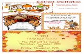 Happy Thanksgiving! - Child Development Center€¦ · Happy Thanksgiving! G’Street Chatterbox 11/19/19 Menu Turkey & Dressing Green Beans Cranberry sauce Roll Sweet potato pie