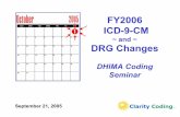 FY2006 n ICD-9-CM - Clarity Code Changes-Prx-demo.pdf · of a non-drug-eluting stent into external iliac artery 39.50 angioplasty, non-coronary vessels 39.90 stent insertion, peripheral