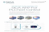 SIGA APP For PLCnext Control · SIGA APP For PLCnext Control Feel the pulse of your machinery with GUI dashboards and analytics Anomaly detection engine Siga App on SigaCloudTM End-Device