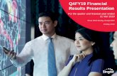 Q4FY19 Financial Results Presentation - Singtel...Q4FY19 Financial Results Presentation For the quarter and financial year ended ... ›Built ecosystem of digital services that leverage