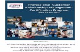 Professional Customer Relationship Management ... Professional Customer Relationship Management Certification