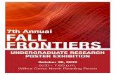 7th Annual FALL FRONTIERS - UConn Office of Undergraduate … · 2019-10-28 · 7th Annual Fall Frontiers Poster Exhibition Poster Exhibition Wednesday, October 30, 2019 5:00 p.m.