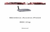 Wireless Access Point 802 - Amazon S3 · Access Point will then be connected to your existed wired LAN Network. 3. Connect the DC Power Adapter to the Wireless LAN Access Point’s