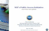 NSF’sPublicAccessInitiative - MPSOpenData · NSF’sPublicAccessInitiative overviewandupdate Amy Friedlander (Acting) Deputy Division Director, NSF ... 2016 Proposal & Award Policies