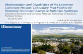 Modernization and Capabilities of the Lawrence Livermore ... · Lawrence Livermore National Laboratory LLNL-PRES-748549 13 As an R&D facility, flexibility in synthesis is required.