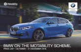 BMW ON THE MOTABILITY SCHEME. · Allowance, simply contact a Motability Specialist at your local BMW Centre, who can find the right BMW for you, either in the showroom or in the comfort