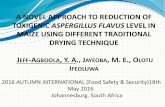 A NOVEL APPROACH TO REDUCTION OF TOXIGENIC … NOTES/3/2/JEFF-AGBOOLA-Y-A-A-NOVEL-APPROACH-TO...a novel approach to reduction of toxigenic aspergillus flavus level in maize using different