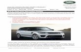 016 MY RANGE ROVER SPORT PRODUCT …cdn.ovalnews.com/pdf/mpr15-09r-no-invoice.pdf2016 Model Year Pricing Destination & Delivery MSRP * Range Rover Sport SE (3.0L V6 Supercharged) (SDBV/350NI)