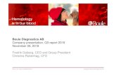 Hematology is in our blood - Boule Diagnostics · New automation solutions for the production of instruments, expected to streamline the production of current and future instrument
