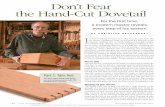 Don’t Fear the Hand-Cut Dovetail · strength of a dovetail joint. The strongest possible joint would be 50% tails and 50% pins, but that is aesthetically boring and resembles a
