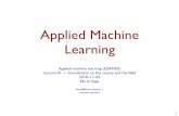 Applied Machine Learningfileadmin.cs.lth.se/cs/Education/EDAN95/Lectures/... · Recently, AlphaGo became the ﬁrst program to defeat a world champion in the game of Go. The tree