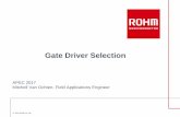 Gate Driver Selection - PSMA · Isolation Technologies (Capacitive) Advantages: • Physical barrier utilizing dielectric insulating material • No LED to wear out • Total immunity