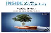 SPECIAL REPORT THE 2018 IPA BEST OF THE BEST FIRMS Report_2018 Best of the Best...Best of the Best, we are proud to continue the tradition of expanding the imagination and the understanding
