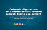 GoLeanSixSigma.com: Your Partner for a Successful Lean Six ... · We’ve simplified Lean Six Sigma to make process improvement easier – while still covering a comprehensive body