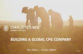 BUILDING A GLOBAL CPG COMPANYs22.q4cdn.com/636117063/files/doc_presentations/2020/03/CWEB_… · The Company believes there is a reasonable basis for the expectations reflected in