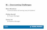 BI –Overcoming Challenges - AAIRaair.org.au/app/webroot/media/pdf/Data Warehousing SIG Fora/2012 … · Deliver strategic BI solution to VU ... Data Warehouse/ Business Intelligence