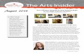 The Arts Insider - Constant Contact · The Arts Insider Arts Alliance Awards $1,000 Scholarships ... including a detailed resume, an essay about how the scholarship will help them